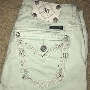 Miss Me Mint Skinny Jeans, 29